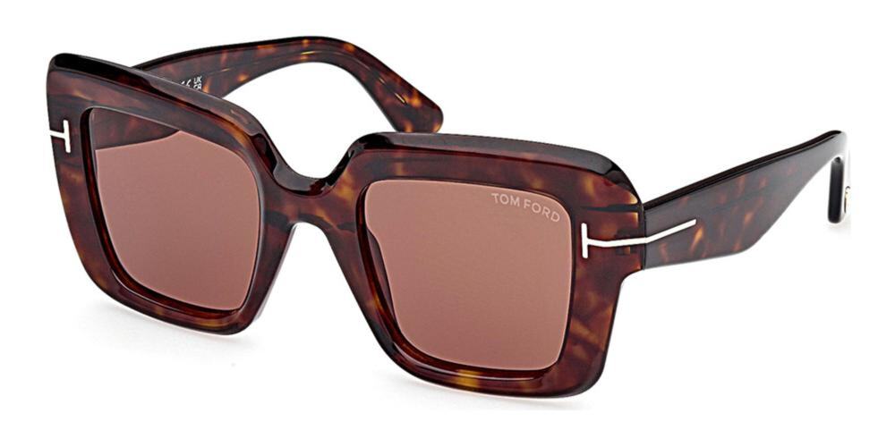 NEW Tom Ford Esme FT1157 Square Sunglasses in Havana Brown